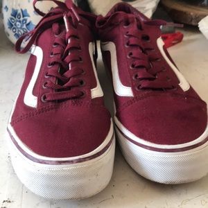 Maroon Classic Vans